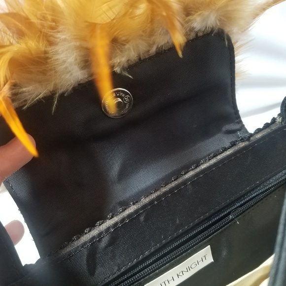 NWT Faith Knight Designs Handmade Feather Purse - Picture 3 of 8